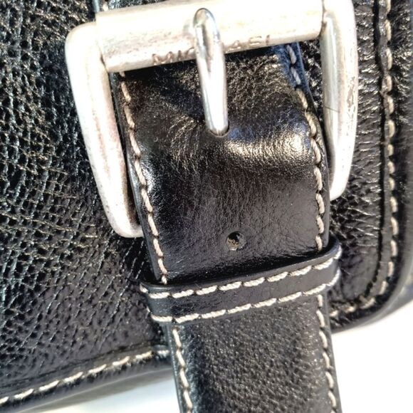 Michael Kors Large Black Pebbled Leather Silver Hardware Satchel - Picture 12 of 12